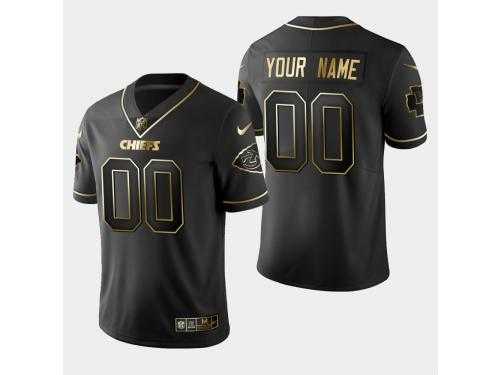 Customized Men's Nike Chiefs Black Golden Edition Vapor Untouchable Limited Jersey,We sell and wholesale Customized Men's Nike Chiefs Black Golden Edition Vapor Untouchable Limited Jersey on line form chian!